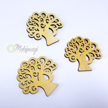 Albero Della Vita in legno - Accessori Decorativi 3 pezzi