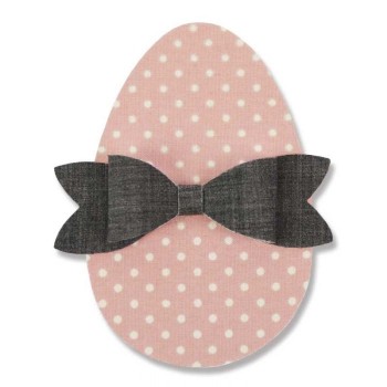 Fustella Uovo di Pasqua + Fiocchetto - Sizzix Bigz Die - Easter Egg 661692