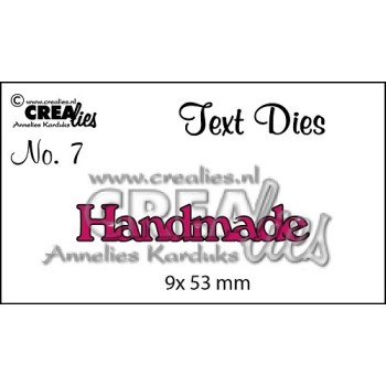 Fustella "Handmade" - Crealies - Fustella testo CLTD07