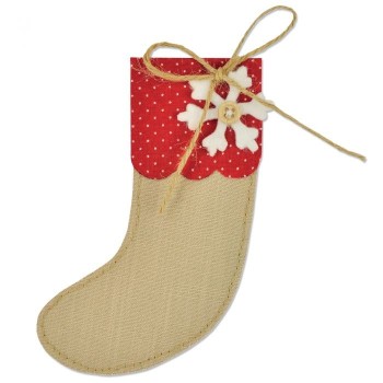 Calza della Befana - Fustella Sizzix Bigz Die - Christmas Stocking 661297 - Natale