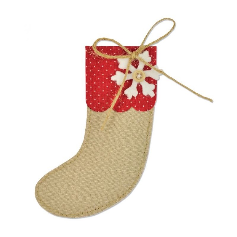 Calza della Befana - Fustella Sizzix Bigz Die - Christmas Stocking 661297 - Natale