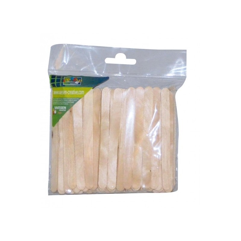 100 x Bastoncini di Legno - Lollipop Sticks 10x114mm