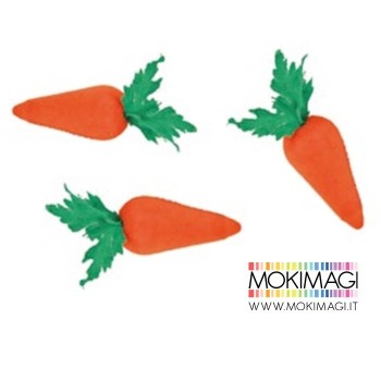 Carote - 3 pezzi per confezione - 1,8cm - Accessori Pasqua