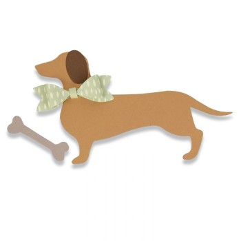 Fustella Bassotto Sizzix Bigz Die - Dachshund 662593 Fustella Cane