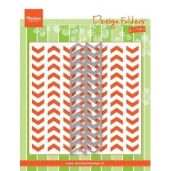 Fustella + Embossing Marianne Design Design Folders TIRE TRACKS - EXTRA DF3407