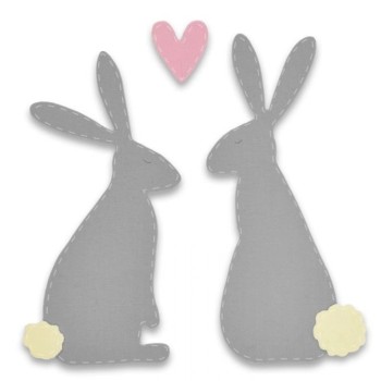Fustella Conigli - Sizzix Bigz Die - Best Bunnies 663305 Fustella Coniglio