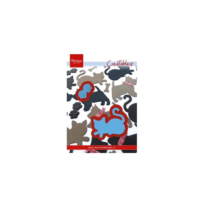 Fustella Metallica Gattino e Zampette - Marianne Design Creatables KITTEN LR0338