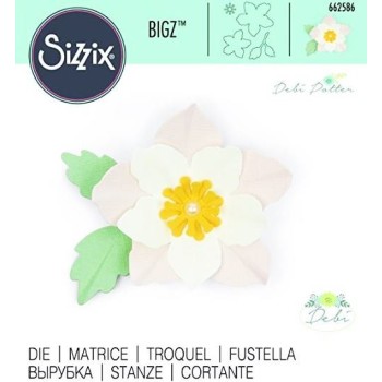 Fustella Rosa D'Inverno Sizzix Bigz Die - Winter Rose 662586