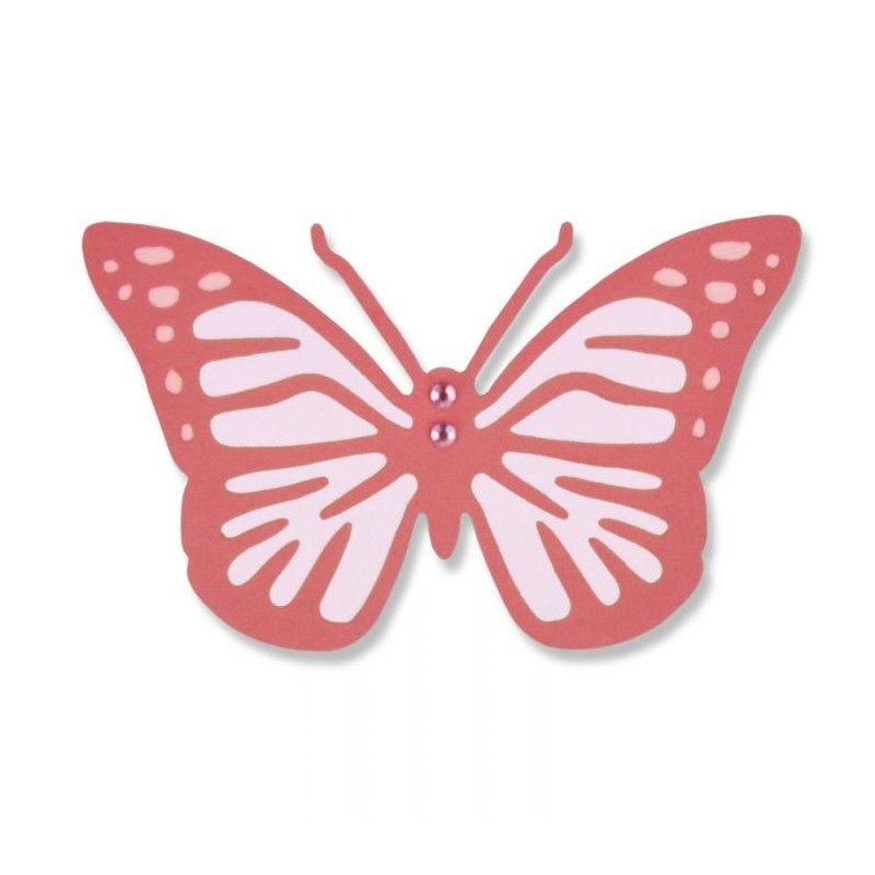 Fustella Farfalla Thinlits Die Intricate Vintage Butterfly 661069