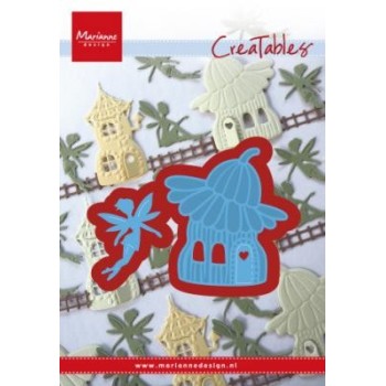 Fustella Fatina Marianne Design Creatables LR0579 FAIRY FLOWER HOUSE Casa con Fiore