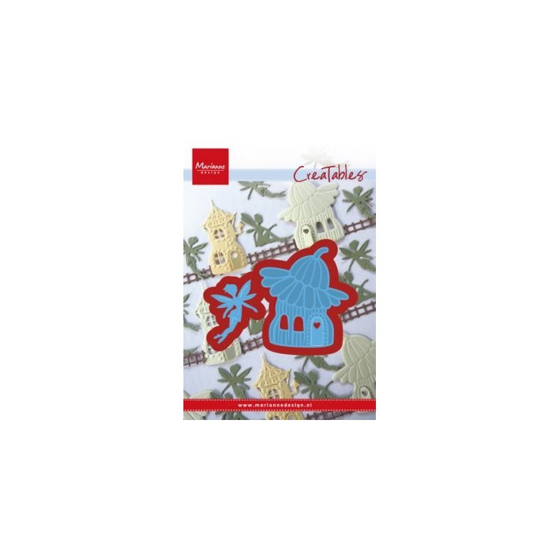 Fustella Fatina Marianne Design Creatables LR0579 FAIRY FLOWER HOUSE Casa con Fiore