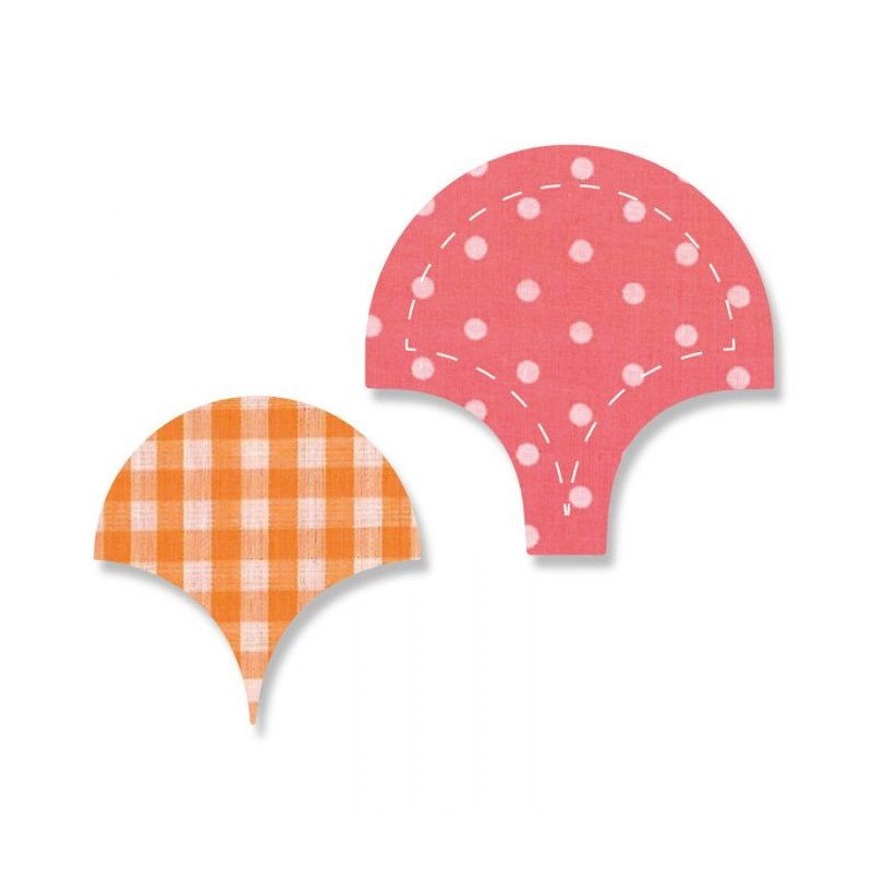 Fustella Forma Conchiglia per Patchwork Sizzix Bigz Die - 2" Clamshell 661171