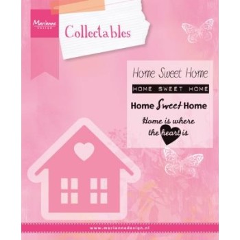 Fustella Casa Dolce Casa + Timbri Marianne Design Collectables HOME SWEET HOME COL1333