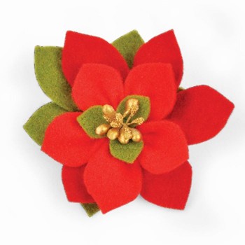 Stella di Natale - Fustella Sizzix Bigz Die - Build a Bloom, Poinsettia 661294