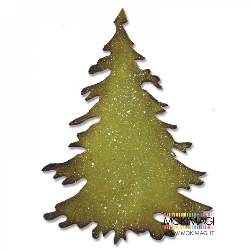 Fustella Albero Abete Frastagliato -Sizzix Bigz Die - Evergreen 660985