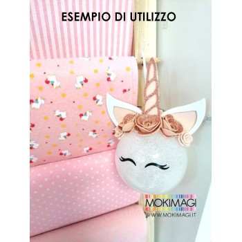 Occhi Unicorno Adesivi da applicare su Sfere Trasparenti, Barattoli, Bottiglie e altro