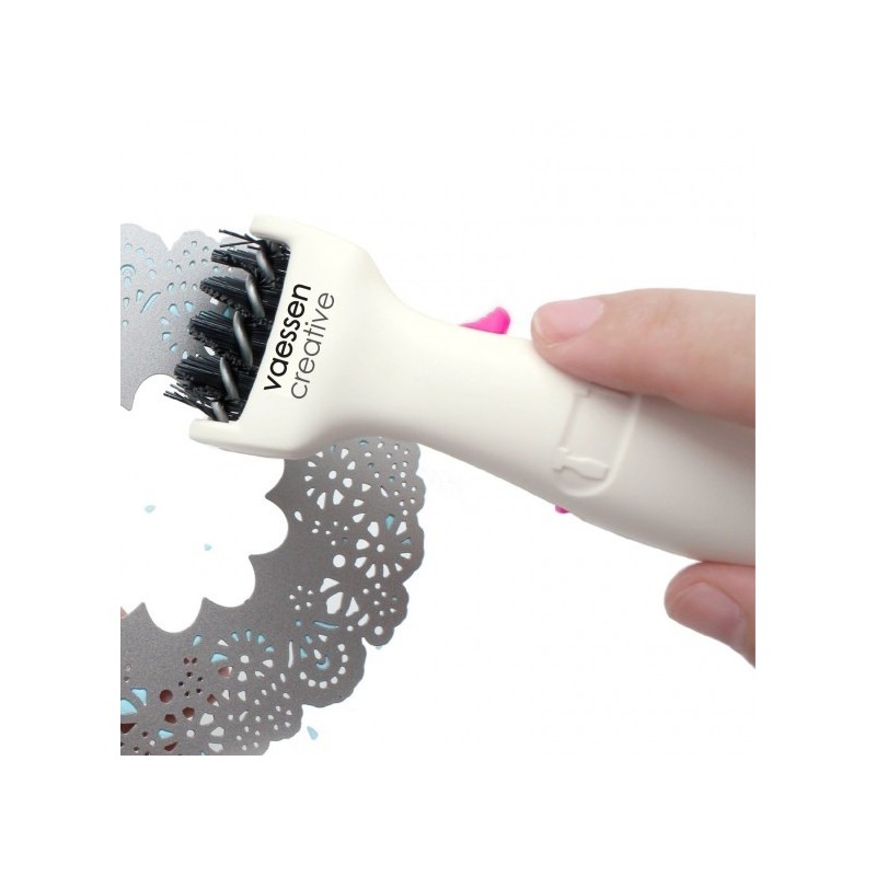 Vaessen Creative die cut craft tool - Spazzola, Spatola e Punteruolo per districare le fustelle metalliche