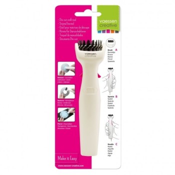 Vaessen Creative die cut craft tool - Spazzola, Spatola e Punteruolo per districare le fustelle metalliche