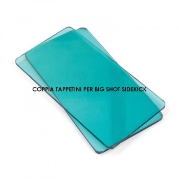 Coppia Tappetini Trasparenti da Taglio per Sizzix Big Shot Sidekick 661769 S