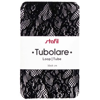 Tubolare Pizzo Nero - 30x8cm
