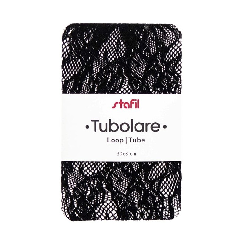 Tubolare Pizzo Nero - 30x8cm