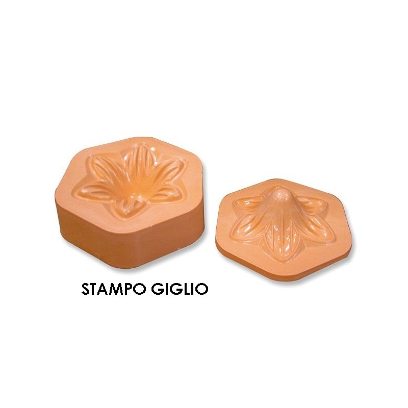 Stampo Giglio in Gomma Crepla - Giglio Fommy 7,5cm