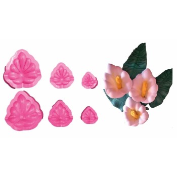 Stampo Calla in Gomma Crepla - 3 dimensioni (31200)