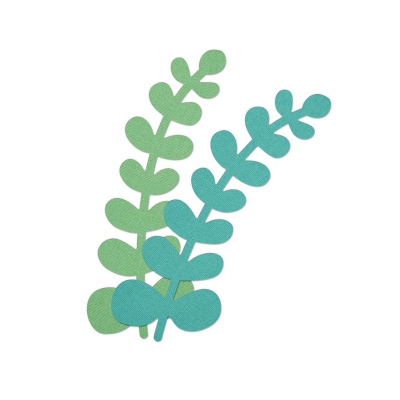 Fustella Ramo Eucalipto Sizzix Bigz Die - Eucalyptus 663359
