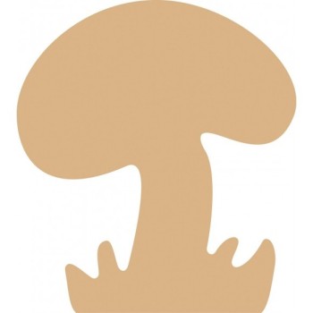 Fungo MDF - 13x14 cm Funghetto Sagoma