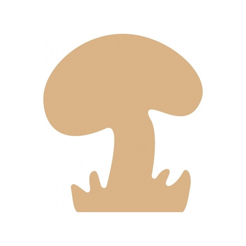 Fungo MDF - 13x14 cm Funghetto Sagoma