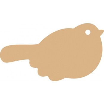 Uccellino MDF - 8x14 cm Uccello Sagoma