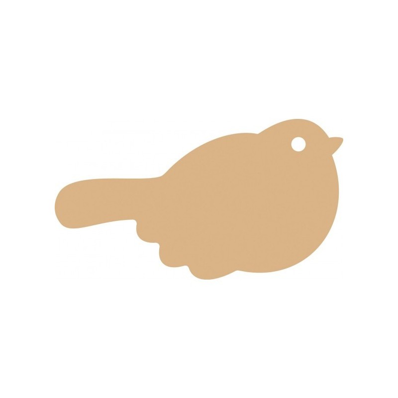 Uccellino MDF - 8x14 cm Uccello Sagoma