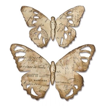 Fustella Farfalle Sizzix Bigz Die - Tattered Butterfly 664166