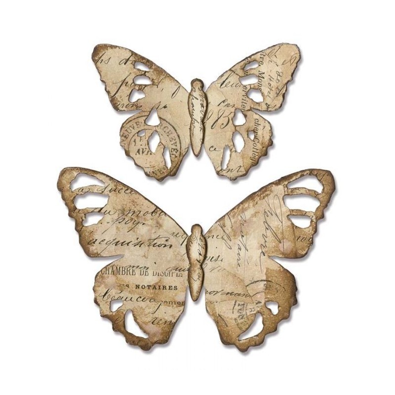 Fustella Farfalle Sizzix Bigz Die - Tattered Butterfly 664166