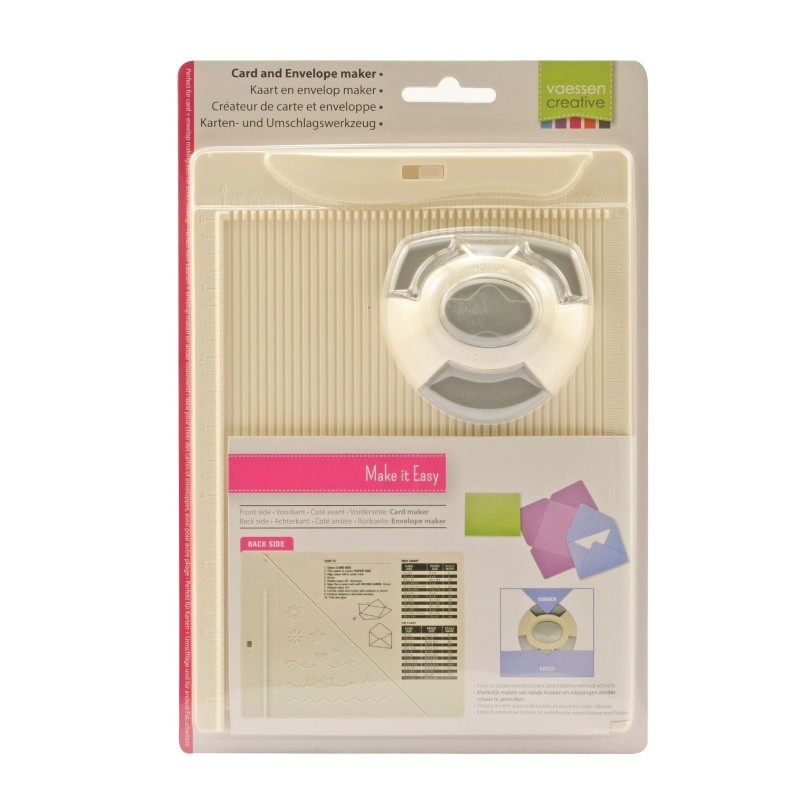 Kit per realizzare Biglietti e Buste - Card And Envelope Maker + Punch per bordi arrotondati
