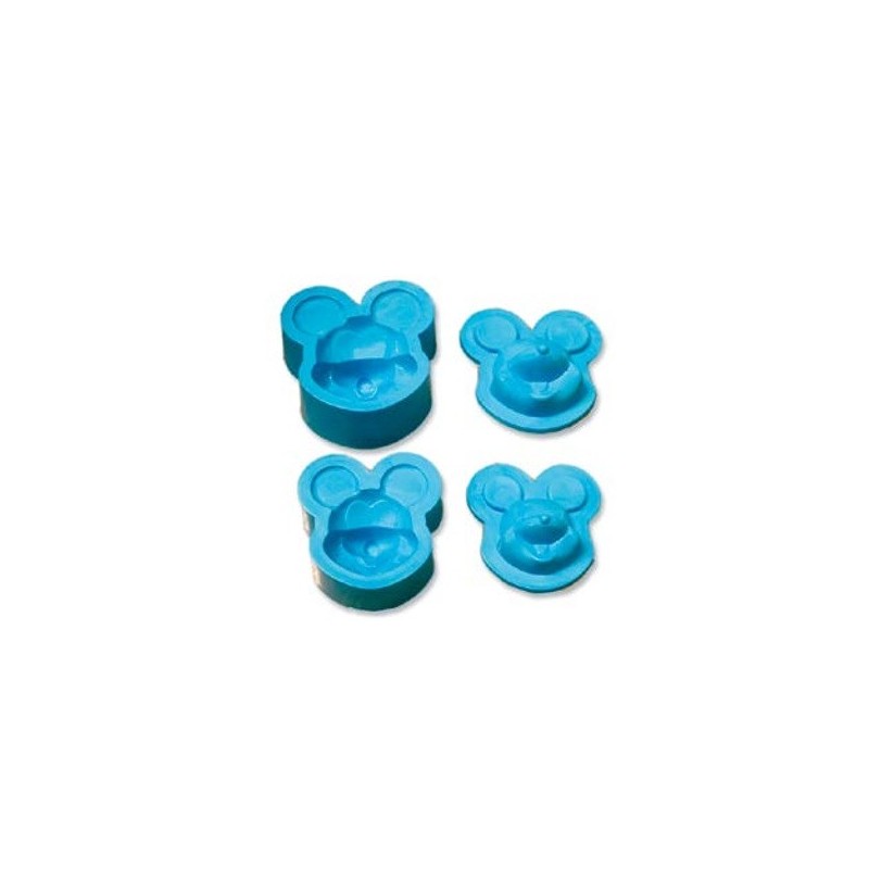 Stampo Faccia di Topolino per Gomma Crepla - 2 stampi fommy in 2 dimensioni