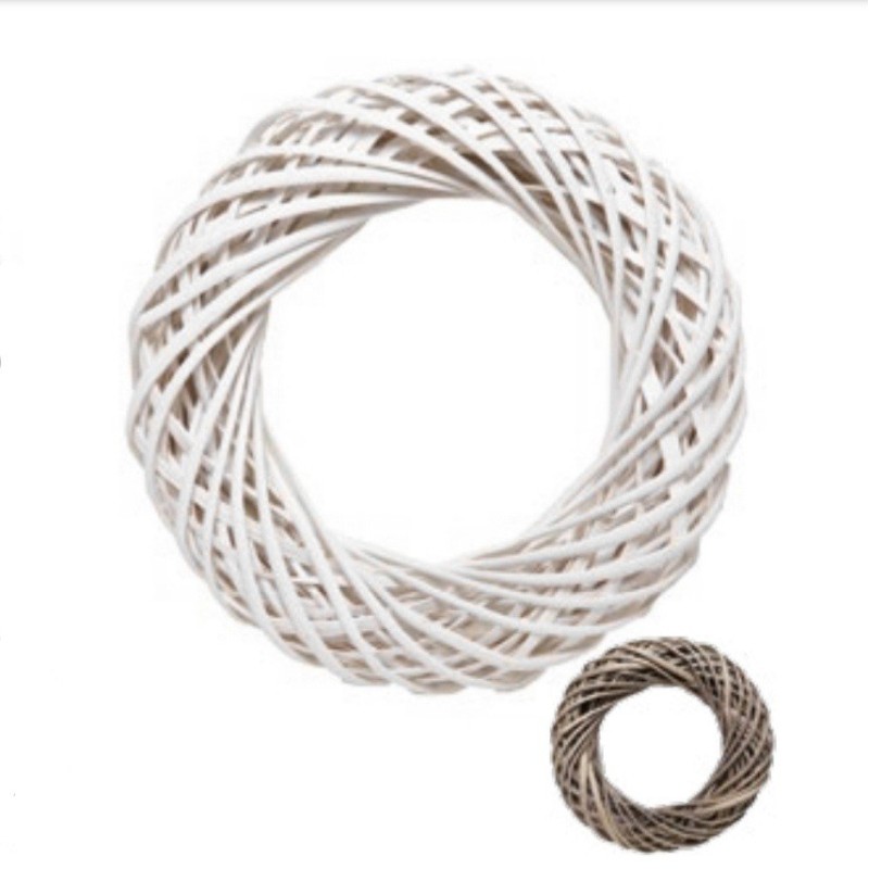 Ghirlanda di Viticcio 35cm - Da Decorare Bianca o Naturale