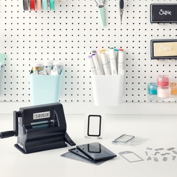 BIG SHOT SIZZIX Sidekick Nera + Starter Kit Fustellatrice Piccola + Kit Tim Holtz Sidekick starter kit Black 664175