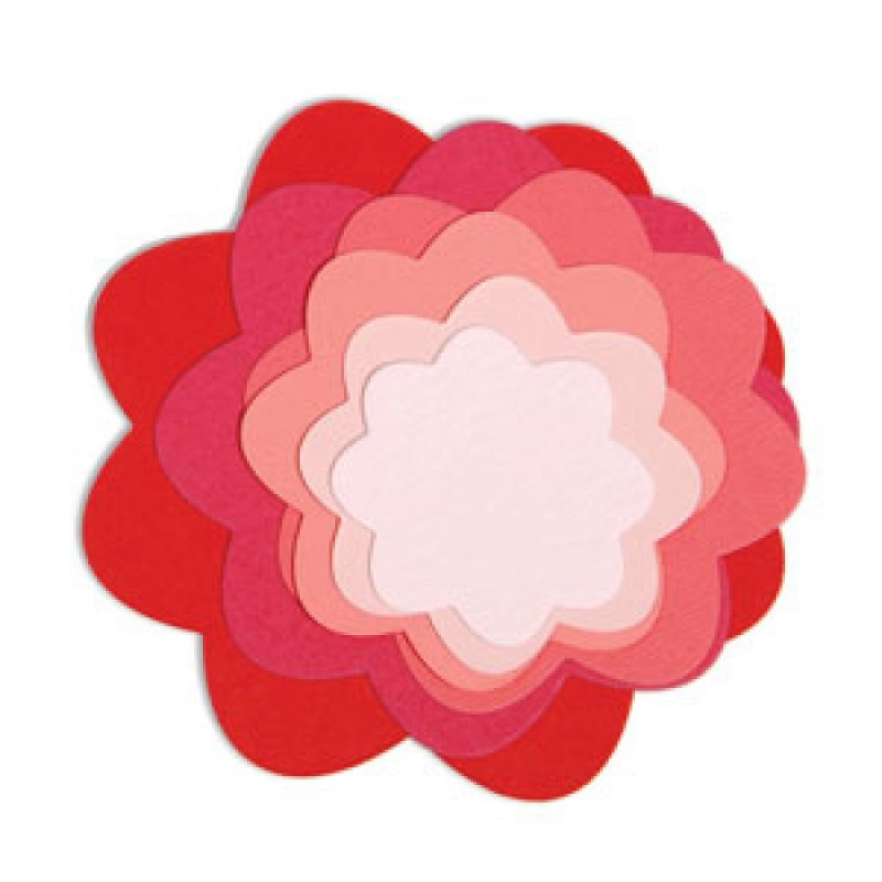 Fustelle Fiori Decorative - Sizzix Framelits Die Set 7PK - Flowers 657553