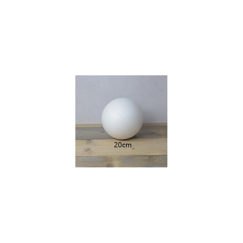 Sfera di Polistirolo 20cm in 2 parti