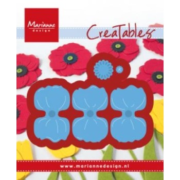 Fustella Papavero Marianne Design Creatables LR0587 Fustella POPPY