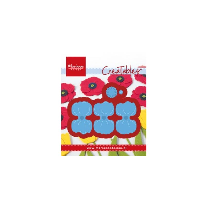 Fustella Papavero Marianne Design Creatables LR0587 Fustella POPPY