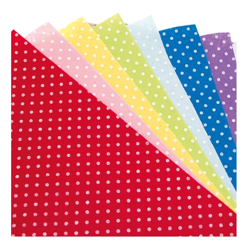Pannolenci Pois 1mm - Foglio 30x40cm Vari Colori