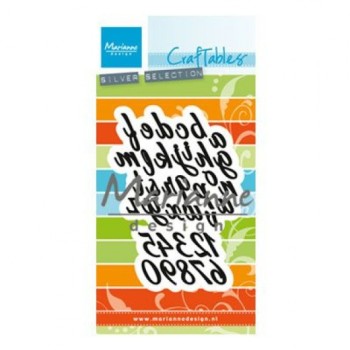 Fustella Alfabeto Marianne Design Craftables CR1453 Fustella Lettere + Numeri