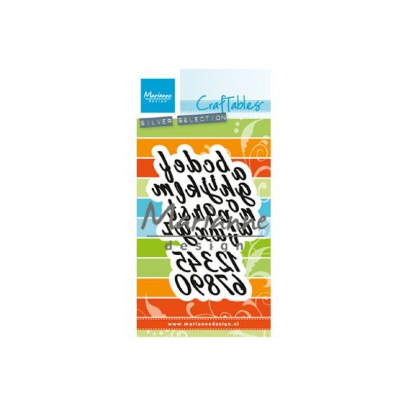 Fustella Alfabeto Marianne Design Craftables CR1453 Fustella Lettere + Numeri