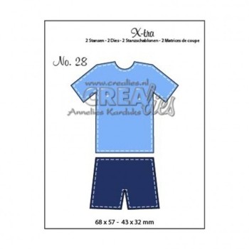 Fustelle Calcio Crealies Soccer Fustella Maglia e Pantaloncini -  Sport - Fustella Metallica CLXTRA28