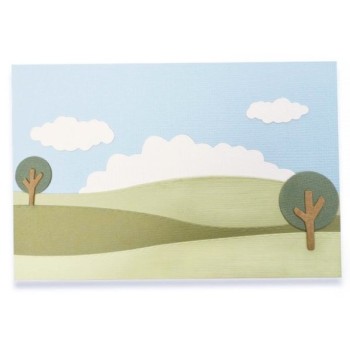 Fustella Paesaggio - Build a Landscape - Sizzix Thinlits Die Set 8PK 662839