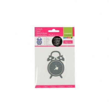 Fustella Orologio Sveglia - Fustella Metallica Vaessen Creative 3624-201