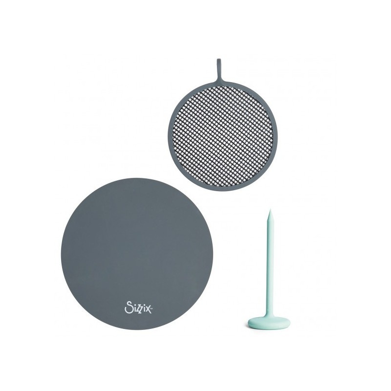 Tappetino Silicone +  Pressa + Griglia Sizzix Shrink plastic accessories 63466