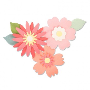 Fustella Fiori Sizzix Bigz Die – Bold Blossoms 663849
